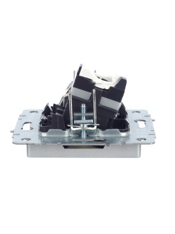 Купить BRITE Розетка двойная TV+RJ45 кат.5E РТВ/РК12-БрА алюминий IEK в Минске