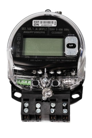 Купить Счетчик электрической энергии однофазный многофункциональный СЕ 208 BY S53 145.1.JA.UKVFLZ в Минске