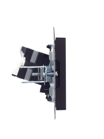 Купить BRITE Розетка компьютерная RJ45 кат.5E РК10-БрЧ черный IEK в Минске