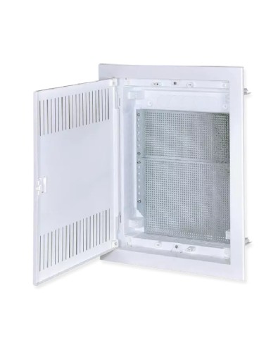 Купить U24ES IT, Щит встраиваемый мультимедийный, 2 ряда, металл. дверца со слотами для охлаждения, IP30 в Минске