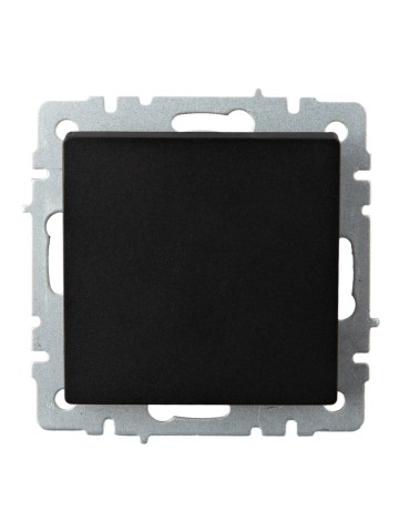 Купить BRITE Выключатель 1-клавишный проходной 10А ВС10-1-6-БрЧ черный IEK в Минске