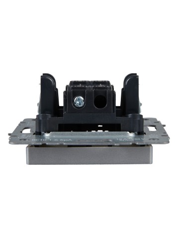 Купить BRITE Выключатель 1-клавишный проходной 10А ВС10-1-6-БрА алюминий IEK в Минске