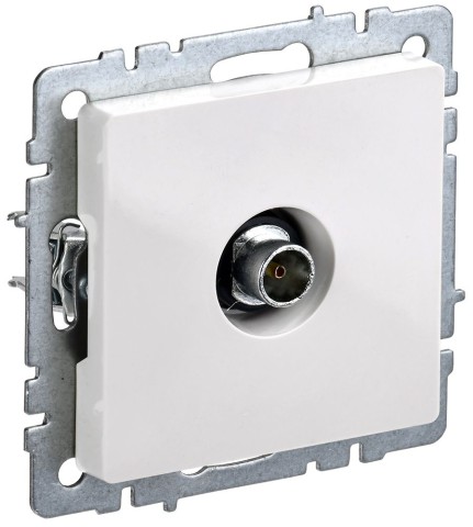 Купить BRITE Розетка TV оконечная РТВ11-0-БрБ белый IEK в Минске