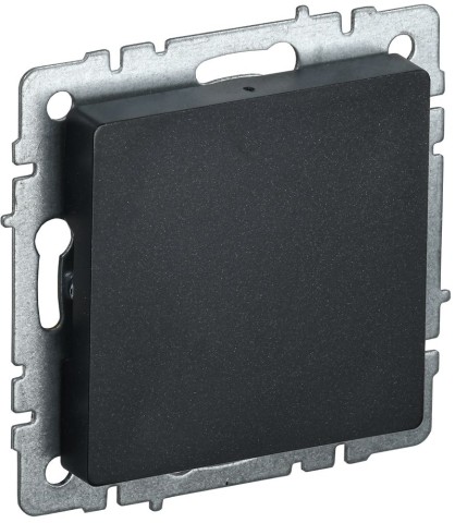 Купить BRITE Заглушка с суппортом МЗ10-БрЧ черный IEK в Минске