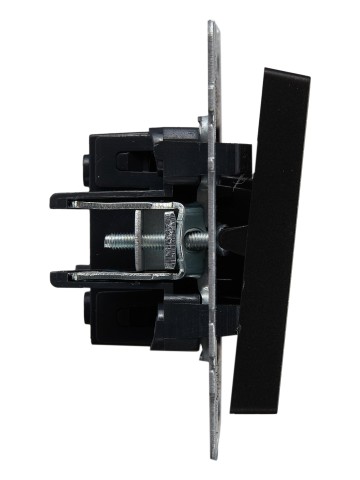 Купить BRITE Выключатель 1-клавишный проходной 10А ВС10-1-6-БрЧ черный IEK в Минске