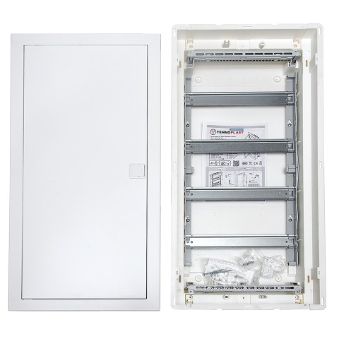 Купить U48EP, Щит встраиваемый, 4 ряда, 48+8 мод., металл. дверца, IP40 в Минске