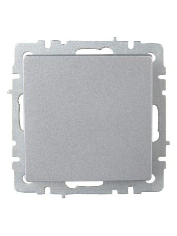 Купить BRITE Выключатель 1-клавишный проходной 10А ВС10-1-6-БрА алюминий IEK в Минске