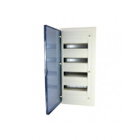 Купить Щит cкрытой установки 48 мест, винтовые клеммы, (652х318х72), IP-40 // Hager - Golf (Прозрачная матовая дверь) в Минске