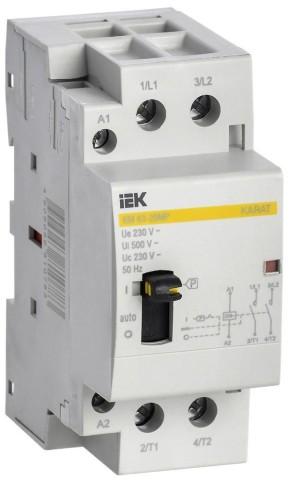 Купить Контактор модульный с ручным управлением КМ63-20МР AC KARAT IEK в Минске