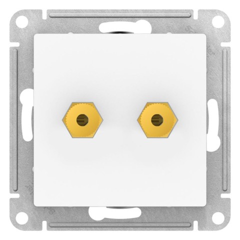 Аудиорозетка двойная AtlasDesign ATN000187 Белый