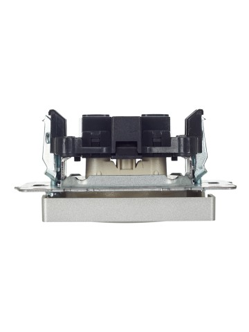 Купить BRITE Розетка 1-местная без заземления без защитных шторок 10А РС10-1-0-БрА алюминий IEK в Минске