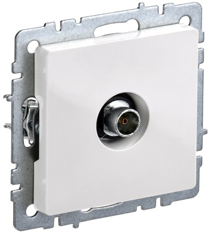 Купить BRITE Розетка TV оконечная РТВ11-0-БрБ белый IEK в Минске