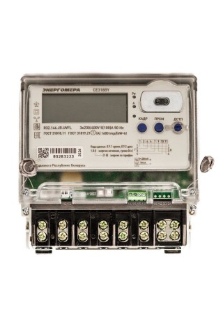 Купить Счетчик активной и реактивной электрической энергии трехфазный СЕ 318 BY R32 146 JR UVFL в Минске