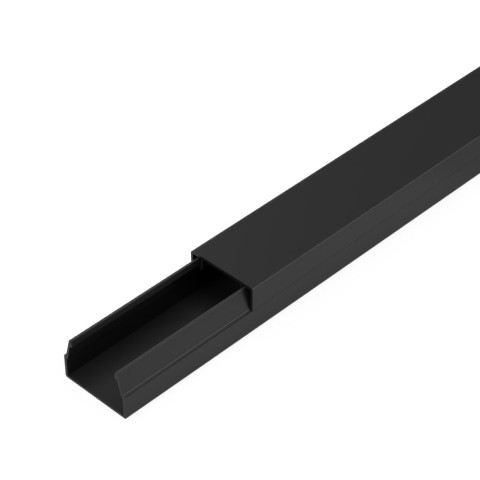 Купить Кабель-канал черный 2-й замок в п/э 15х10 мм (144 м/уп) Промрукав в Минске