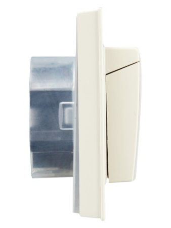 BRITE Розетка 2-местная с заземлением с защитными шторками и крышкой 16А в сборе IP44 РСбш12-3-44-БрКр бежевый IEK