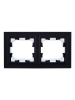BRITE Рамка 2-местная IP44 РУ-2-БрЧ-44 черный IEK