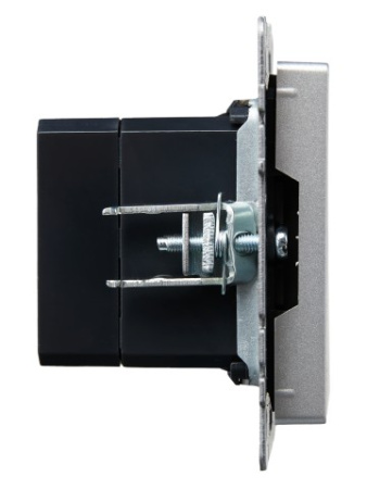 BRITE Розетка USB A+C 18Вт РЮ11-1-БрА алюминий IEK