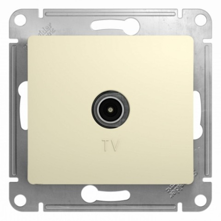 GSL000293 GLOSSA TV АНТЕННА коннектор, механизм, БЕЖЕВЫЙ фото в интернет-магазине БелЭлектрикМонтаж