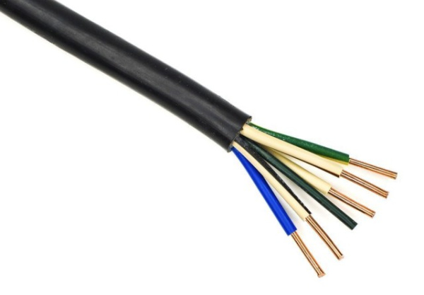 Кабель ВВГ-нг(А)-LS 5*6,0ok(N,PE)-0,66