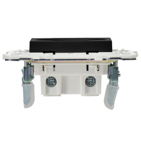 SKANDY Розетка без заземления без защитных шторок 10А SK-R02Bl черный IEK