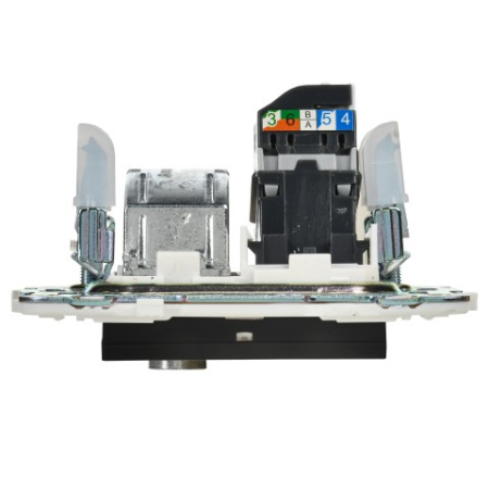 SKANDY Розетка двойная TV+RJ45 кат.5E SK-A14Bl черный IEK