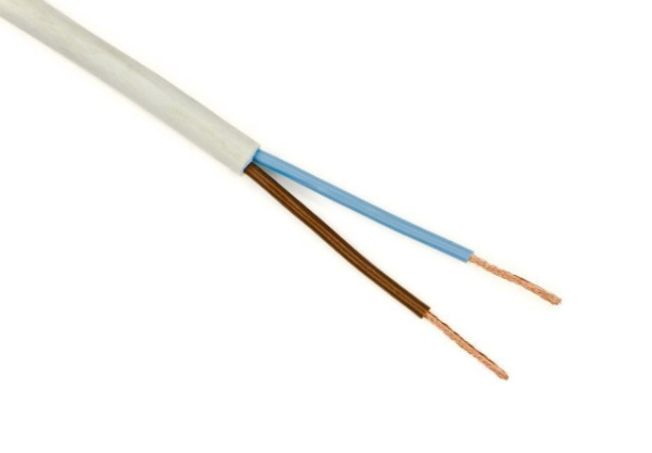 Провод ПВС 2х1,0 БЕЛЫЙ