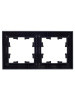 BRITE Рамка 2-местная РУ-2-БрЧ черный IEK