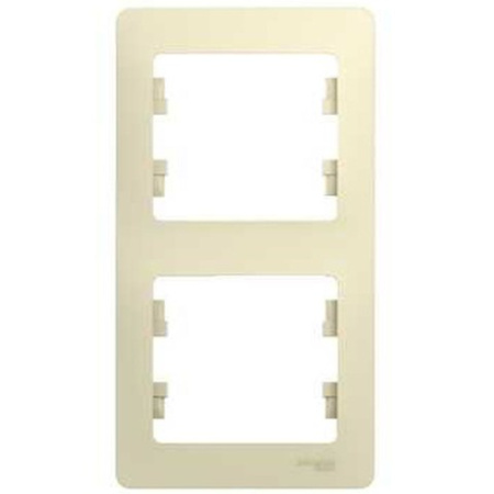 Рамка на 2 поста вертикальная Schneider Electric Glossa GSL000206 Бежевый