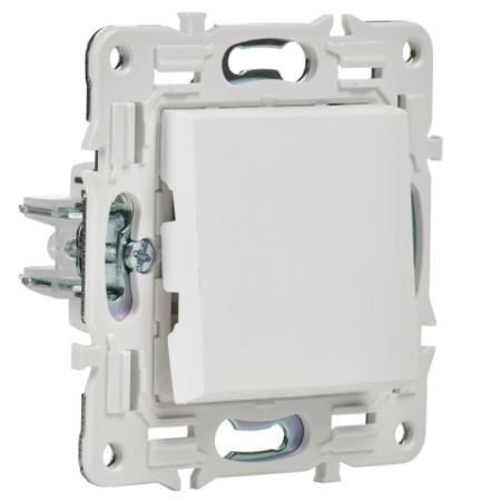 SKANDY Выключатель 1-клавишный проходной 10А SK-V02W арктический белый IEK