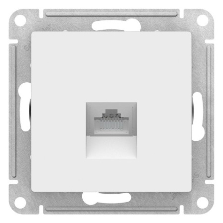 Розетка компьютерная Schneider Electric AtlasDesign ATN000183 Белый фото в интернет-магазине БелЭлектрикМонтаж