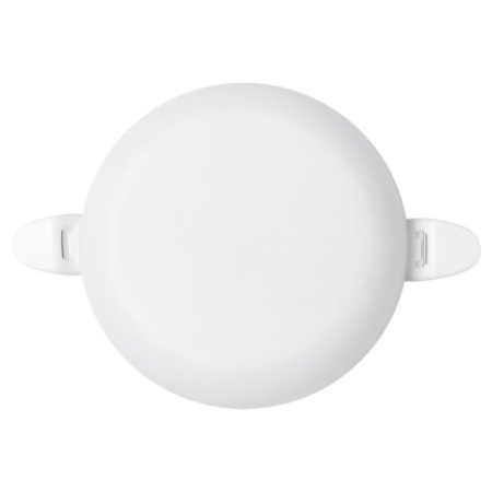 Панель светодиодная встраиваемая безрамочная FLP, 9Вт (6Вт+3Вт), 230В/50Гц, 770Лм, 2700К, IP20, Ф90х21мм, круг, 3 режима свечения, регулировка под посадочное отверстие ф55-ф75мм, ал. корпус