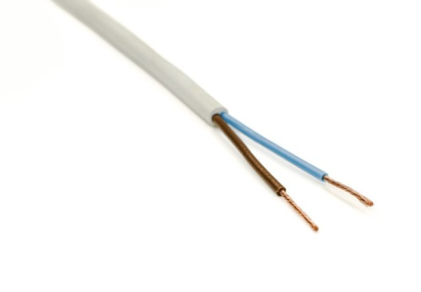 Провод ПВС 2х1,0 БЕЛЫЙ