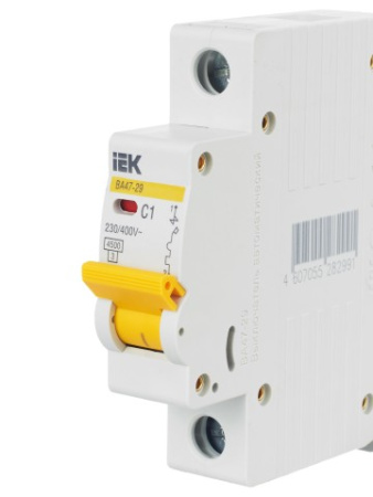 ВА47-29 1Р 1А 4,5кА х-ка С ИЭК автоматический выключатель