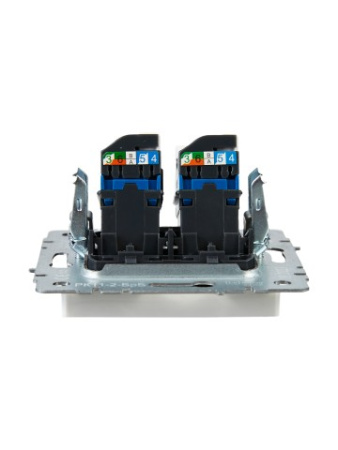 BRITE Розетка компьютерная двойная RJ45 кат.6 РК11-2-БрБ белый IEK