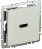 BRITE Розетка HDMI РHDMI-0-БрКр бежевый IEK фото в интернет-магазине БелЭлектрикМонтаж