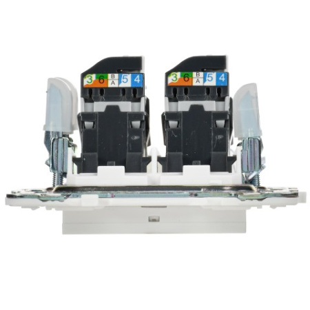 SKANDY Розетка компьютерная двойная RJ45 кат.5E SK-K03W арктический белый IEK