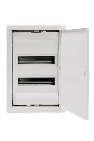 Щит cкрытой установки 24места, QC клеммы, (506х348х89) IP-30 // Hager -Volta (Белая дверь)
