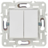 SKANDY Выключатель 2-клавишный 10А SK-V04W арктический белый IEK