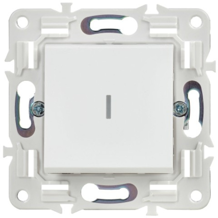 SKANDY Выключатель 1-клавишный с индикацией 10А SK-V07W арктический белый IEK