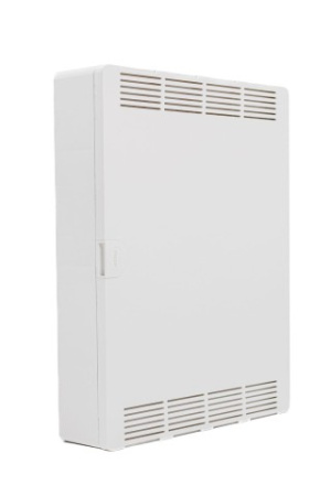 Щит открытой установки Multimedia (500х390х99), IP-40 // Hager - Golf (Белая дверь с перфорацией) фото в интернет-магазине БелЭлектрикМонтаж