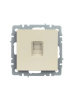BRITE Розетка компьютерная RJ45 кат.5E РК10-БрКр бежевый IEK фото в интернет-магазине БелЭлектрикМонтаж