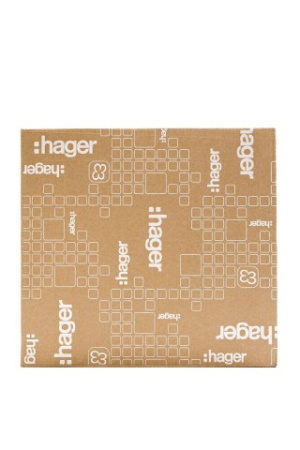 Щит скрытой установки 36 мест, винтовые клеммы, (382х426х72), IP 40 // Hager - Golf (Белая дверь)