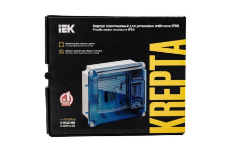 KREPTA 5  Корпус пластиковый ЩУРн-П 1/3 IP66 PC IEK KREPTA 5  Корпус пластиковый ЩУРн-П 1/3 IP66 PC IEK
