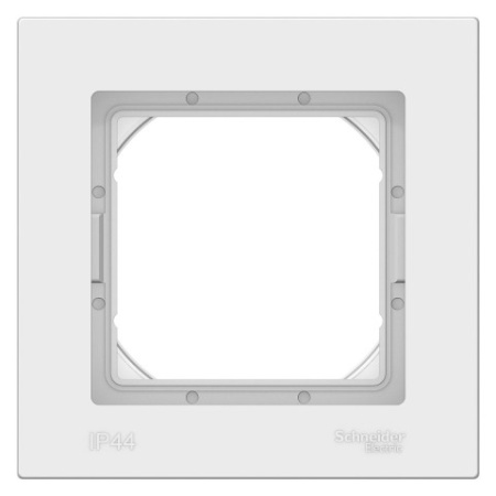 Рамка на 1 пост AQUA Schneider Electric AtlasDesign ATN440101 Белый