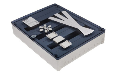 Щит открытой установки 54 места, винтовые клеммы, (500х390х99), IP-40 // Hager - Golf (Прозрачная матовая дверь) фото в интернет-магазине БелЭлектрикМонтаж