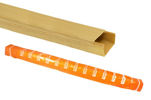 Купить Кабель-канал 60х40 желтая сосна 3D (18м) TDM в Минске