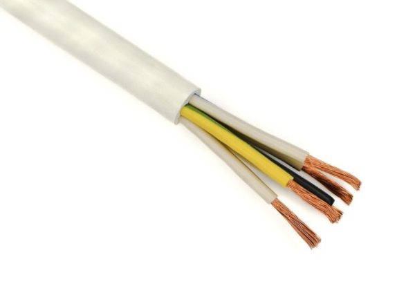 Купить Провод ПВС 5*4,0 белый в Минске