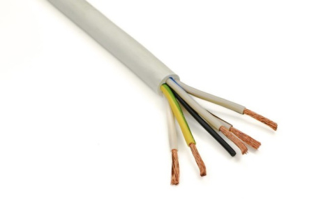Провод ПВС-Т 5*4,0 бел