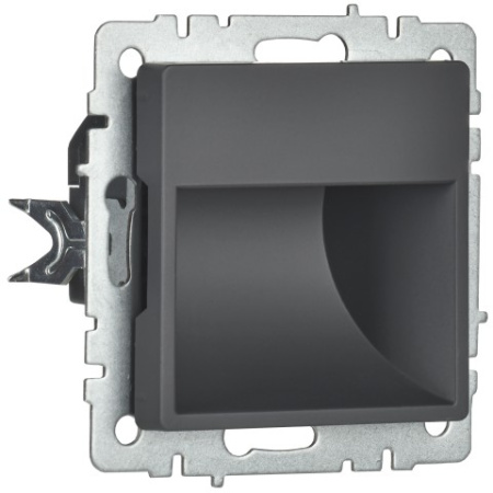 BRITE Подсветка светодиодная встраиваемая ПЛ20-БрГ графит IEK