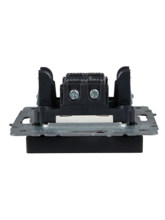 BRITE Выключатель 1-клавишный проходной с индикацией 10А ВС10-1-7-БрГ графит IEK